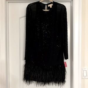 Michael by Michael Kors black, long sleeve, dress